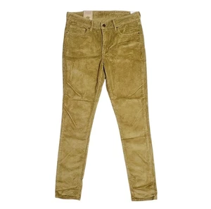 Levis Damen 711 Skinny Mid Rise Cord 30W x 30L Harvest Gold Neu mit Etikett - Bild 1 von 6