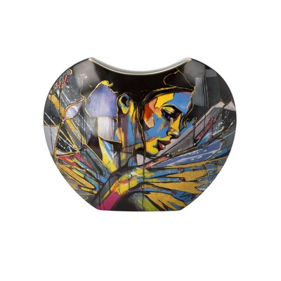 Porzellanvase FIRE IN THE BELLY Lana Frey H. 20cm Goebel - Bild 1 von 4