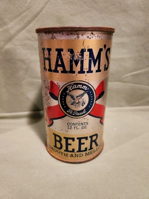 Lata de cerveza Hamm's OI tapa plana Foto 1 de 4