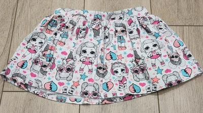 LOL Surprise Doll Girls Skort (Skirt with Shorts)  XS 4-5  Gray - Image 1 of 4