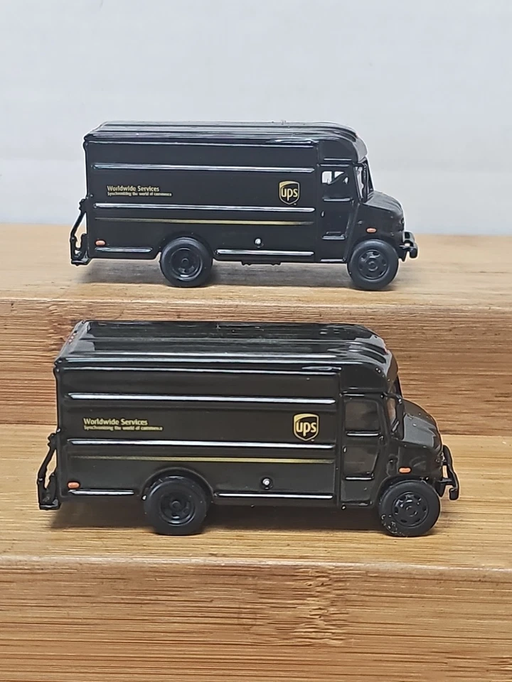 2 Norscot  UPS P80 Delivery Truck Diecast Model #58008 HO SCALE 1/87  - Image 1 of 4