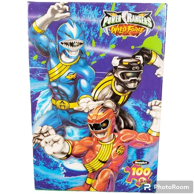 Vintage 2002 Power Rangers Wild Force Puzzle 100 pcs RoseArt NEW Y2K Collectible - Image 1 of 4
