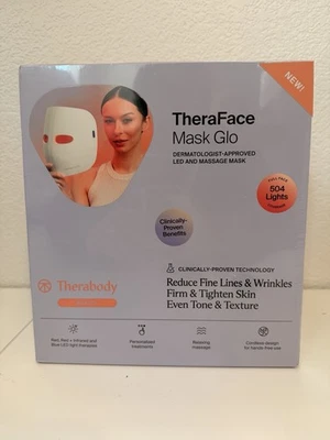 New TheraBody Thera Face Mask Glo LED Skincare Mask  For Glowing Healthier Skin - Image 1 of 3