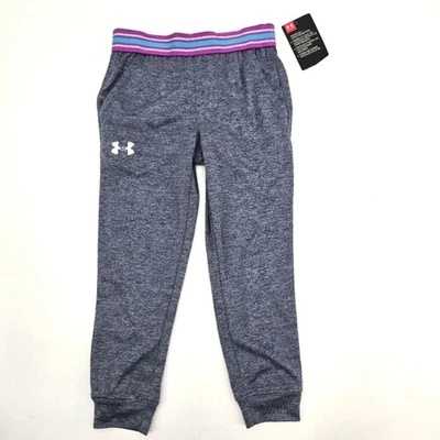 Under Armour Girls Gray Joggers Size 4 NWT - Image 1 of 3