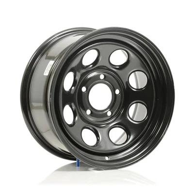 Cragar Soft 8 Black Steel Wheels 16"x8" 5x5" BC Set of 4 Foto 1 de 4