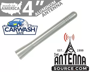 **SHORT** 4" ALUMINUM SILVER ANTENNA MAST-FITS: 1985-2005 GMC Sierra 2500 - Picture 1 of 1