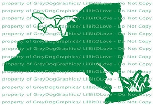 Calcomanía de vinilo pegatina caza silueta del estado de Nueva York con patos y cazador de patos - Imagen 1 de 8