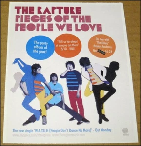 2006 The Rapture Pieces of the People We Love Print Ad Album Advert Clipping NME - Picture 1 of 3