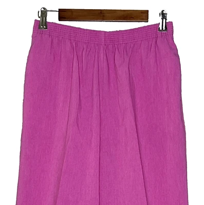 Allison Daley Mujer Elástico Cintura Pull On Pantalones Talla 12 Corto Elástico Rosa Foto 1 de 4