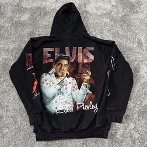 Elvis Presley Zip Up Hoodie Rock Tees Size XL - Picture 1 of 10