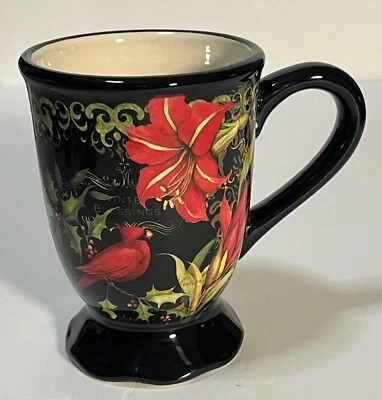 Cracker Barrel Certified International Susan Winget Coffee Tea Mug Cup, Lily - Image 1 of 4