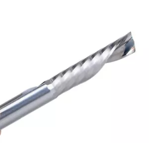 4mm Dia 17mm CEL Spiral DOWN Cut 1 Flute Tools Solid Carbide Cutter CNC Cutters - Picture 1 of 3