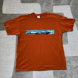 Vintage Anvil Ulua Hawaiian Reef Fish Orange T Shirt Mens XL Skate Surf - Picture 1 of 11