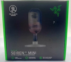 Mini UBS Microphone Condenser Razer Seiren Black Streaming Gaming Tech - Afbeelding 1 van 1