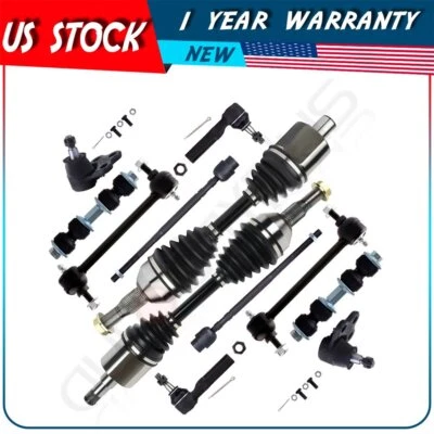 Fit For 2000-2007 Chevrolet Monte Carlo 12X Front Tie Rod End CV Axle Shaft - Image 1 of 4