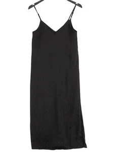 Monki Women's Midi Dress XXS Black Polyester with Elastane A-Line - Picture 1 of 5
