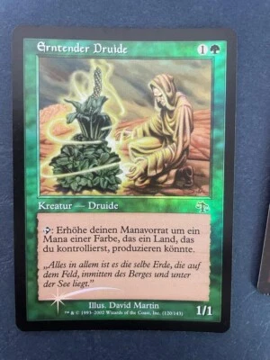 MTG GERMAN FOIL JUDGMENT HARVESTER DRUID NM MAGIC THE GATHERING COMMON CREATURE - Image 1 of 4