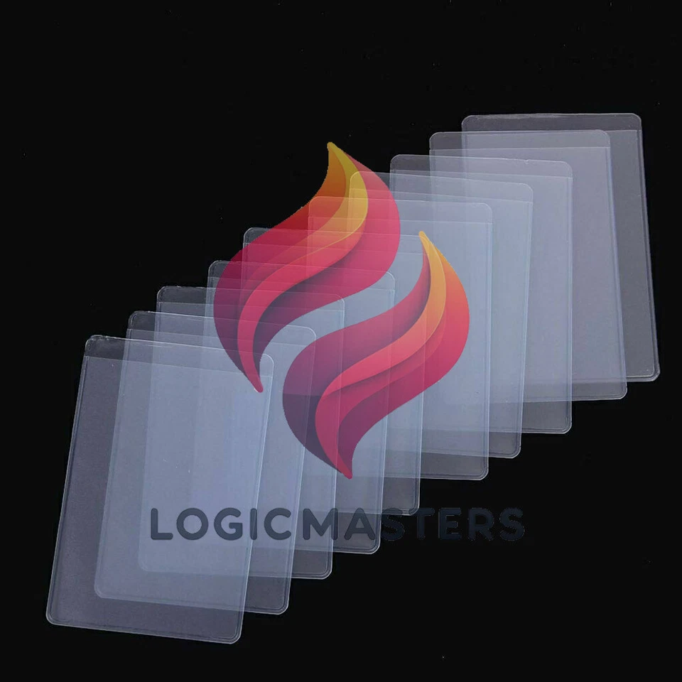 10PCS Soft Clear Plastic Card Sleeves Protectors for ID Cards - Image 1 of 1
