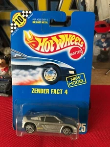 Hot Wheels 1990 Zender Fact 4 0461 Gray #125 Malaysia New B429 - Picture 1 of 9