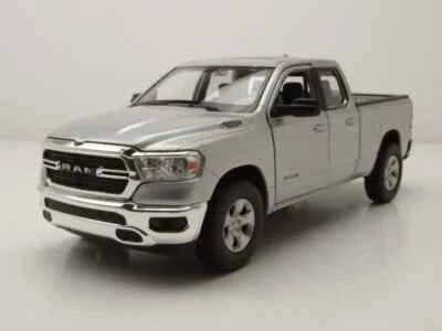 WELLY NEX  1:27 AUTO DIE CAST METAL  DODGE RAM 1500 2019 ARGENTO  24104 - Immagine 1 di 4
