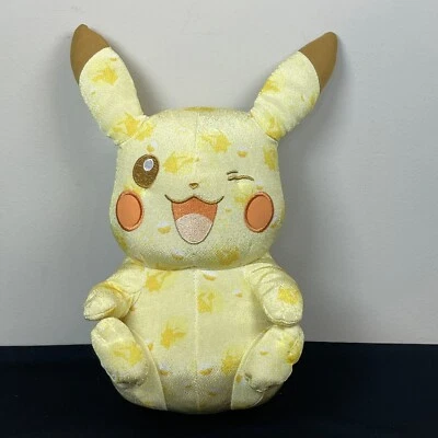 Pikachu Winking 10in Plush Pokemon TOMY 20th Anniversary Stuff Toy 2016 - Image 1 of 4