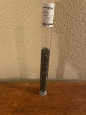 Black Iridescent Glass Seed Beads 10/0 - Beyond Beads-Partial Tube-MIP - Image 1 of 2