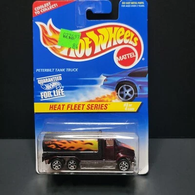 Hot Wheels 1997 Series Heat Fleet Peterbilt Tank Truck 7 Spokes - Image 1 of 4