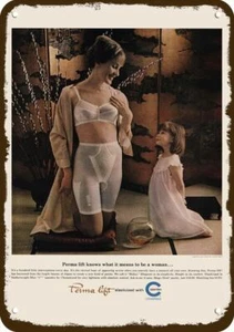 1964 KAYSER PERMA LIFT PANTIE & BRA Vintage Look Replica Metal Sign - SEXY MOM - Picture 1 of 1