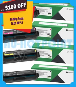 Lexmark C333 BK/C/M/Y High Yield Toner Set C3326dw/MC3326adwe C333HK0-C333HY0 3K - Picture 1 of 1