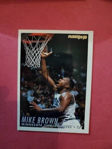 Mike Brown Minnesota Timberwolves Carte Basket NBA Fleer 1994-95 #135 - Picture 1 of 2