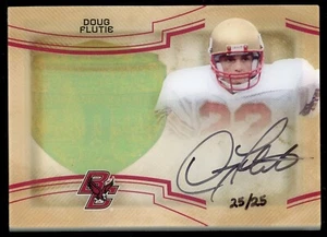 Doug Flutie 2014 Upper Deck Exquisite Collection Auto #d 25/25 Dimensions - Picture 1 of 2