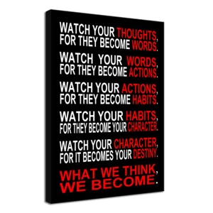 Canvas Print Wall Art Painting Poster Picture Quote Words Home Decor Gift 12x16 - Picture 1 of 10