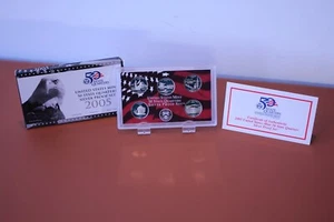 2005 S US Mint 50 State Quarters Uncirculated Silver Proof 5-Coin Set - Picture 1 of 7