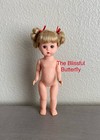 Madame Alexander 8" Nude Doll to Dress ~Curled Ponytails Lavender Eyes NEW BANDS