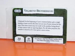 Tarjeta Mage Knight Adventure Company AC-005 Vagabond Brotherhood - Imagen 1 de 1