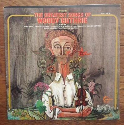 WOODY GUTHRIE Greatest Songs LP Vanguard VSD 35/36 folk vinyl Baez Odetta 2LP NM - Image 1 of 4