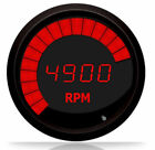 Intellitronix M9001r Led Digital/Bargraph Memory Tachometer 3 3/8" Black Red