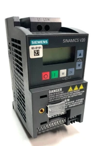 Siemens 6SL3210-5BB13-7UV1 Sinamics V20 VFD AC Drive 1/2Hp 240V 1Ph Input - Picture 1 of 5