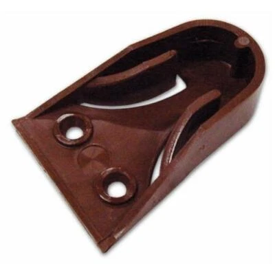 DCK GROUP Reggitubo Tondo Armadio Nylon Plastica Ø 18Mm Marrone Fissaggio Laterale