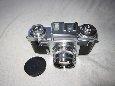 Zeiss Sonnar-Opton T  50mm 1:1.5 lens  &  Contax IIIa  film camera w/self-timer. - Image 1 of 4