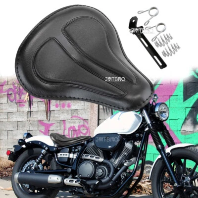 13" Black Motorcycle Spring Solo Seat For Yamaha V Star 1100 DragStar 650 Bolt - Изображение 1 из 4