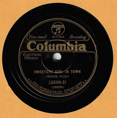 COUNTRY OSCAR FORD [w.MCMICHEN/PUCKETT] (COL 15673-D) GIRL I LOVE IN TENNESSEE - Image 1 of 2