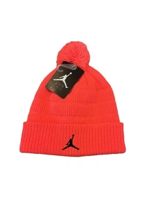 Nike Air Jordan Beanie Youth Hot Lava Pom NWT - Picture 1 of 6