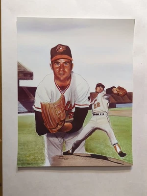 Baltimore Orioles Jim Palmer 11 x 14 Print James Fiorentino 2000 MLB Art Print - Image 1 of 3