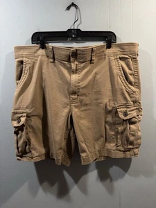 Mens Foundry Comfort Stretch Cargo Shorts, Size 42 Brown Casual Outdoors Style - Picture 1 of 3