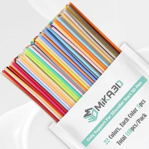 22 Farben PCL 3D Stift Filament Mine für 3Doodler 1650 cm, Mika-22 Stück  - Bild 1 von 6