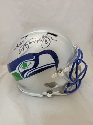 MATT HASSELBECK FIRMADO SEATTLE SEAHAWKS F/S RETROCESO VELOCIDAD CASCO AUTÉNTICO BAS Foto 1 de 4