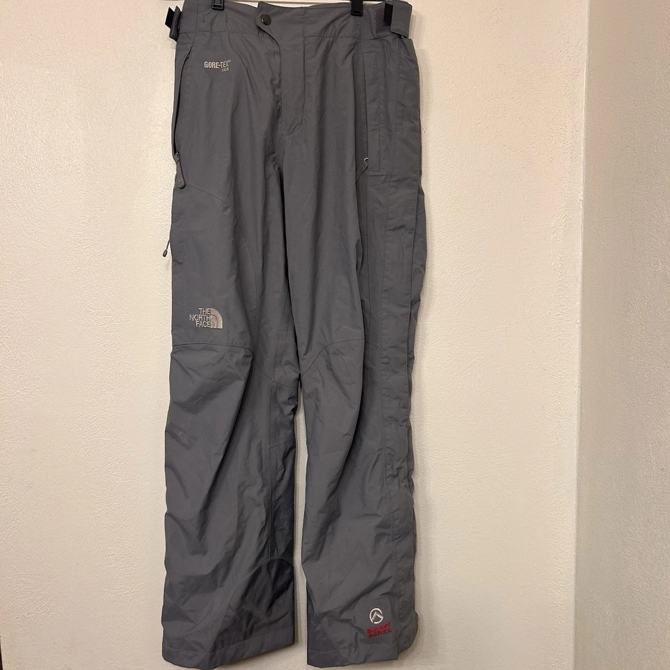 Pantalones de nieve grises para mujer The North Face Gore-Tex XCR Summit Series, S-pequeña mancha Foto 1 de 4