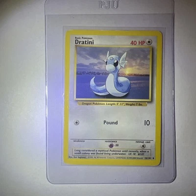 1999 Pokemon Game 1st Edition Base Set Dratini  English #26/102  - Image 1 of 3