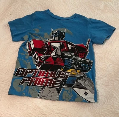 Camiseta Transformers Gráfica Niños Optimus Prime Talla 5T 100% Algodón Foto 1 de 4
